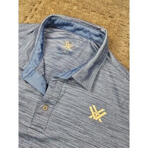 Vortex Polo Shirt Mens L Blue Space Dye Performance Tactical Outdoor S/S